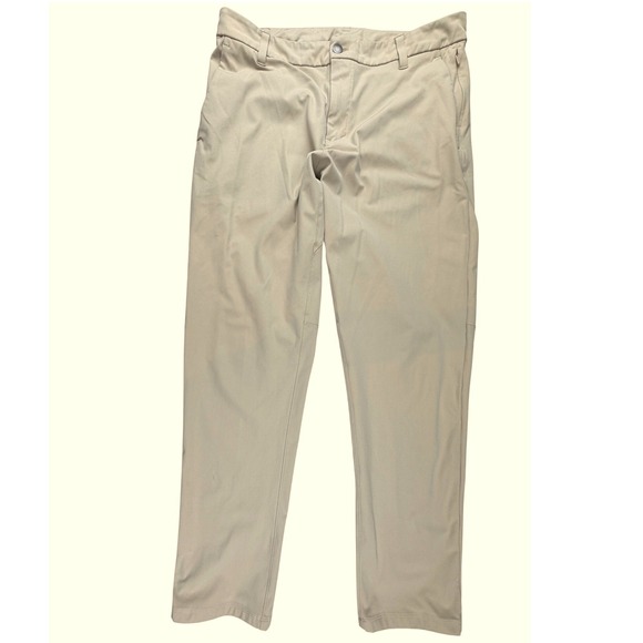 lululemon athletica Other - Lululemon Commission Pant Mens 33 Tan Khaki Warpstreme Chino Trousers Slim Fit